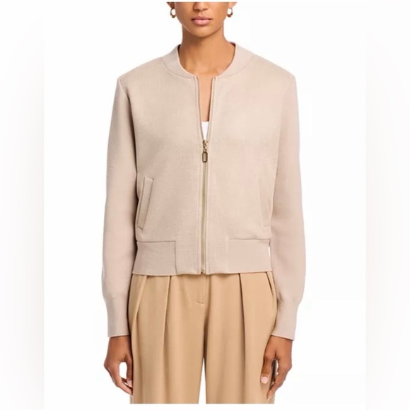 Sioni Beige Bomber Jacket - Picture 9 of 11